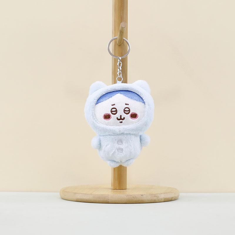 Очаровательный плюшевый брелок-медведь Милый аксессуар из мультфильма Плюшевое животное в синем, розовом, желтом синий