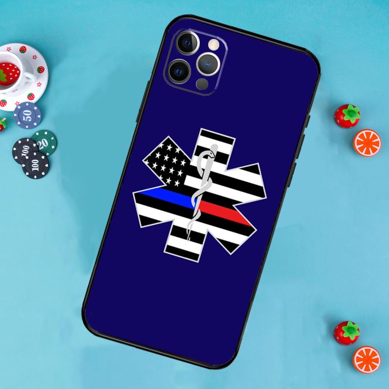 Emergency Medical Star of Life Phone Case For iPhone 17 Air 16 15 14 13 11 12 Pro Max 13 12 mini 15 16 Plus 16e Cover Funda