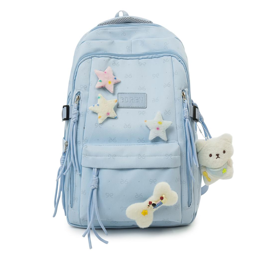 Schoolbag1011 New Small Fresh Primary and Secondary School Student Schoolbag Korean Version Female College Student Backpack Large Capacity Double 