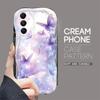 Cute Cartoon Pattern Cream Texture Casing Wavy Edge Soft Silicone Cover Phone Case for Samsung