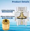 2pcs Brass Spring Check Valve 1/2 3/4 1 Inch NPT Female Thread Non Return One Way Horizontal Vertical In-Line Water Check Valve