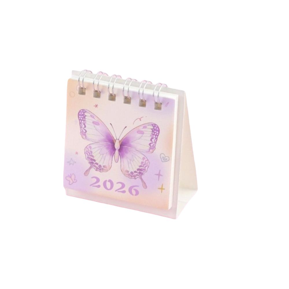 Cartoon 2026 Desk Calendar Small Schedule Planner New Coil Calendar  for Office School Supplies