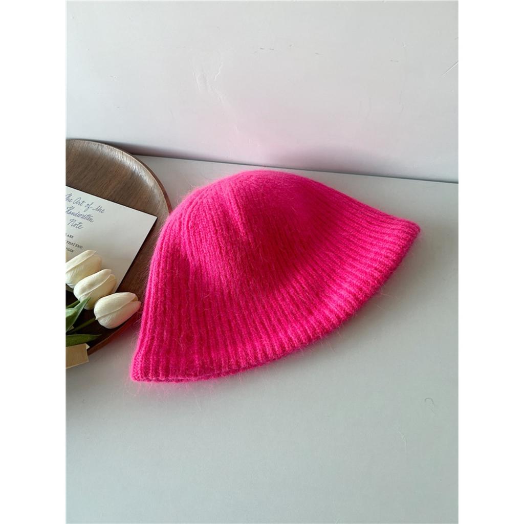 Soft Rabbit Hair Knitted Hat Winter Thickened Warm Wool Hat Hundreds Of Fisherman's Hat Cold Protective Ear Hat Women's Hat