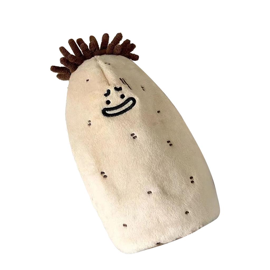 Plush Pen Bag Cute Potato Shaped Soft Fade Resistant Multi Purpose Pencil Case Storage Bag Toy for