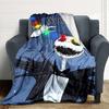Custom Name Animal Adventure Ride blanket for Couch & Bed, Plush Cozy Fuzzy Blanket Super Soft & Warm Blankets for Fall and Winter. 0908167