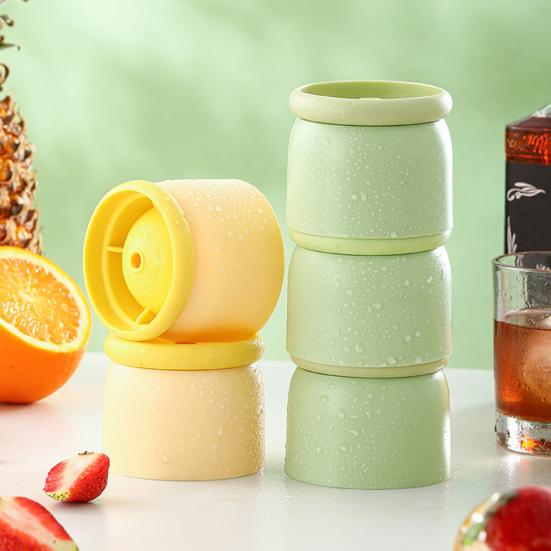 Ice Cube Mold Large Spherical Silicone Ice Ball Maker Fast Freezing Clear Bubble-Free Ice Cubes Easy Push Release Ice Tray for Whiskey Wine Cocktails