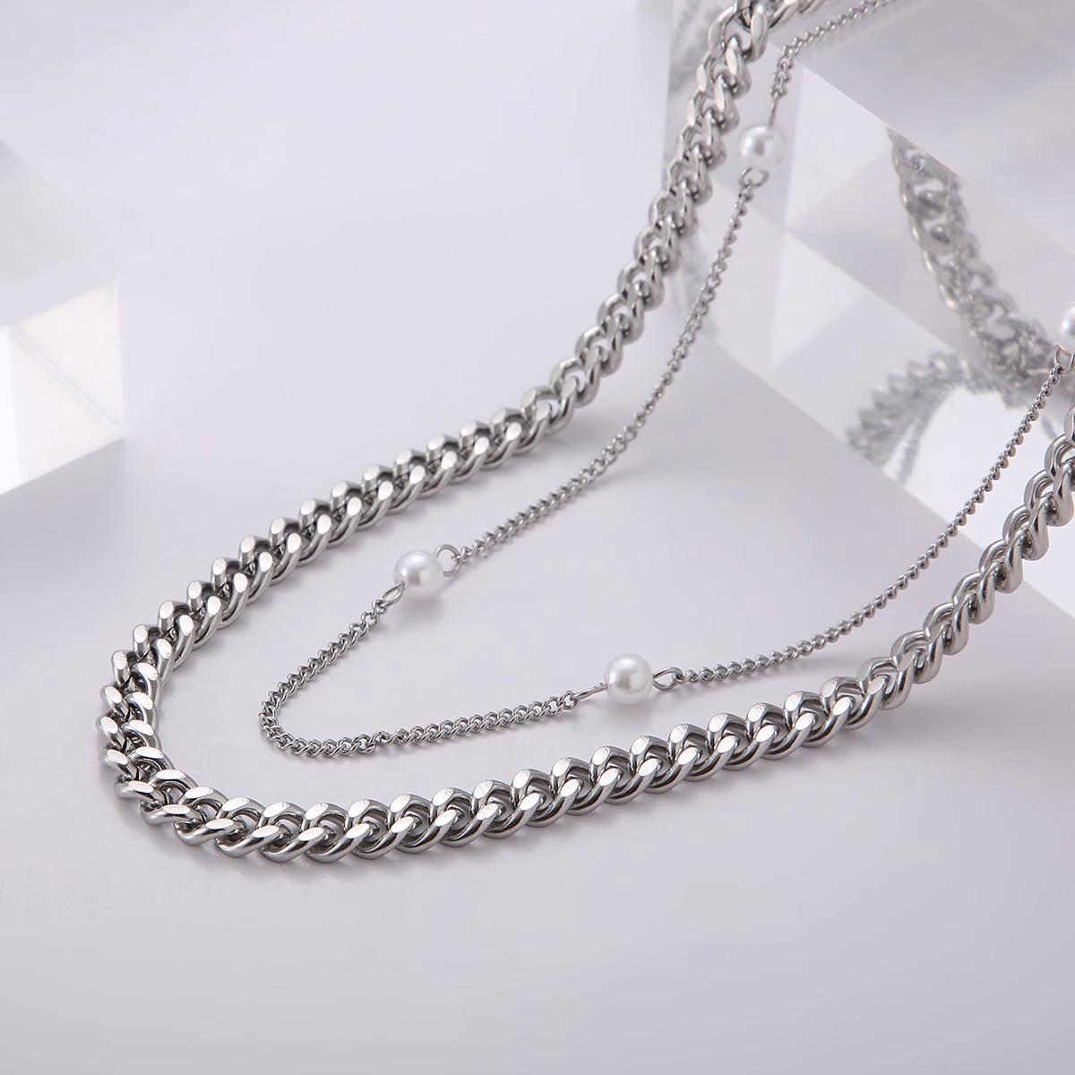 

Мужское трендовое жемчужное ожерелье высокого класса – стильный бунтарский дизайн для мальчишеской моды