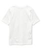 Damiswi Vintage Cross Diagonal Button T-Shirt_Ivory