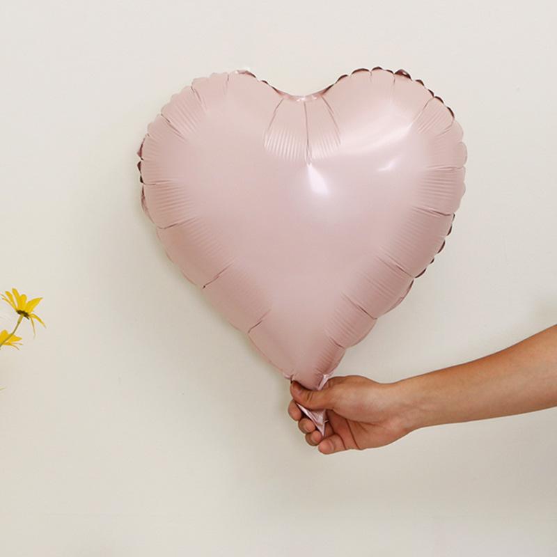 18-Inch Heart-Shaped Aluminum Film Aluminum Foil Balloon Celebrates Wedding, Valentine'S Day Confession, Party Decoration Scene Arrangement