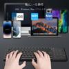 Ewin Dual-Mode Wireless Keyboard with Numeric Keypad, JIS Japanese Layout, 2.4GHz Connection, Slim Design with Touchpad and Numeric Keypad, Receiver