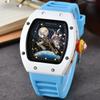 Fashion Tonneau Quartz Watch Men Luxury Luminous Waterproof Date Sport Watches Men Steel Band Men Wristwatch Relogio Masculino