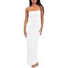Solid Color Sleeveless Camisole Dress Pure Color Sleeveless Hip Spaghetti Straps Dress