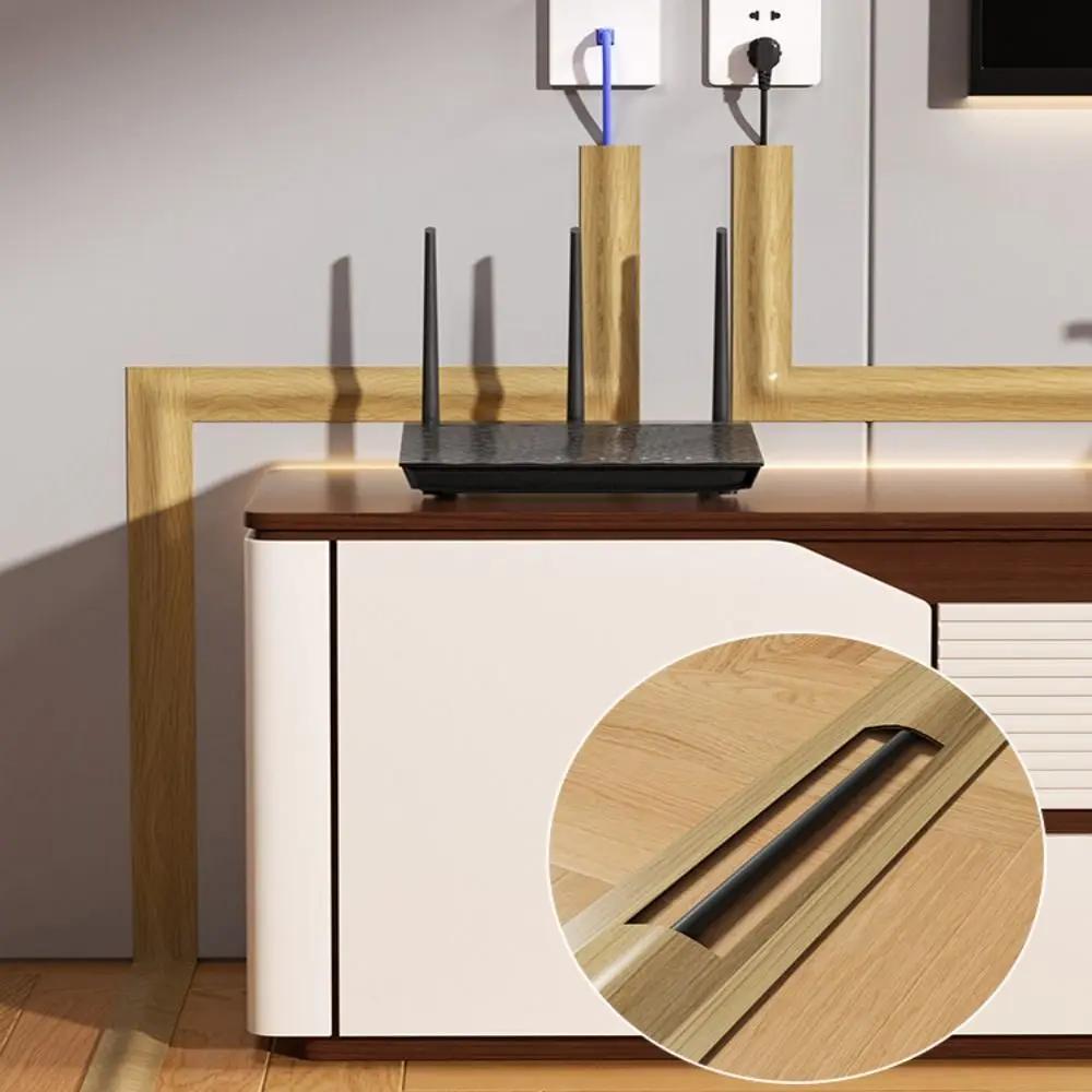 Hochwertige Weiche Kabelabdeckung Langlebige Flexible Bodenkabelabdeckung Selbstklebendes Kabelmanagement Kabelschutz Büro