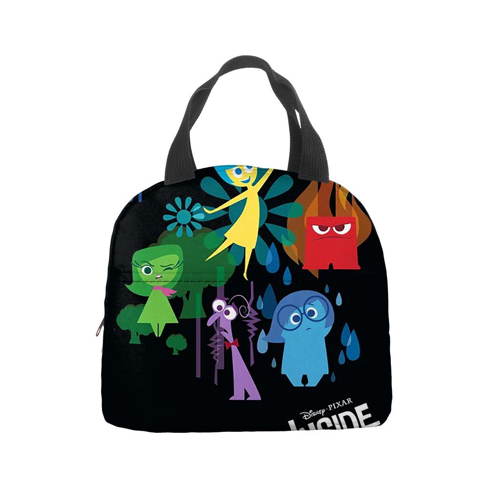Mind Secret Service 2Inside Out 2 Plush Insulated Lunch Box Bag Portable Foil Ice Bag Picnic Bag