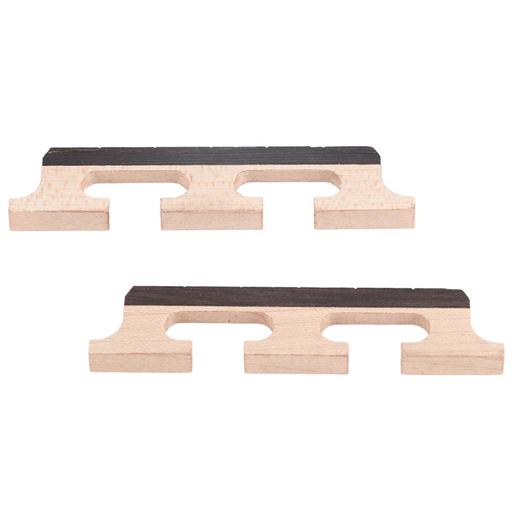 2Pcs HA02 5‑String Rosewood Banjo Bridge Wooden Accessories