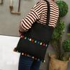 Color Tassel Canvas Bag Fashion One Shoulder Shopping Bag