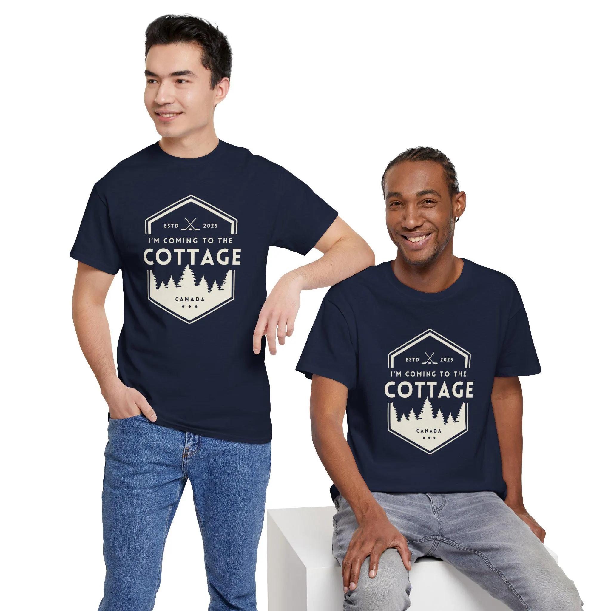 

Coming To The Cottage Cotton Shirt Cozy Cabin Heated Rivalry Shirt Funny Shirt Comfortable Breathable Fashion Outdoors Shirt 4XL