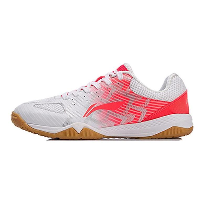 Li Ning Cushioning, Wear Resistant Low top Running Shoes Women's Red White APPM004-1