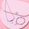 1 peça/2 peças/1 conjunto - Relógio de unicórnio de desenho animado fofo, colar combinando, pulseira, anel adequado para presentes de festa, presentes de aniversário