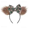 Fashion New Brown Beauty And Beast Mouse Ears Headband 5" Headwear Boys Girls Festival Party Hair Accessories Women Gift