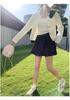 Korean Round Neck Knit Cardigan - Spring/Autumn 2025 - Fresh Gentle Solid Color Women's Jacket