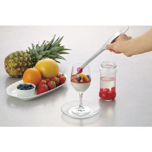 Yoshikawa Yakiniku Tongs, Silver, Length 24.2 x Width 4.2 x Height 3.5cm, Product Number: 3072010