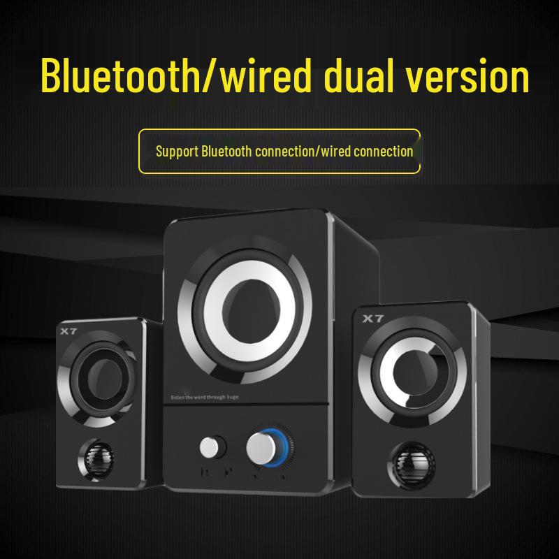 

Мультимедийная колонка X7 Bluetooth 2.1: Компактный сабвуфер для настольных и мобильных устройств