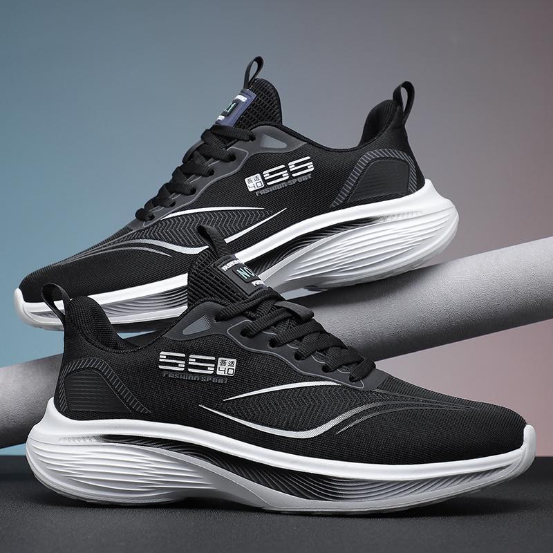 Men's Casual Shoes Shock-proof Comfortable Outdoor Running Fitness Training Sports Shoes Mesh Shoes Tenis Masculino