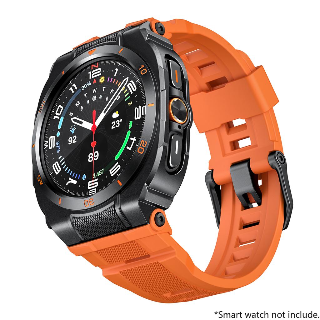 Silikon-Sportarmband+Metallgehäuse für Samsung Galaxy Watch Ultra 2025 47mm Armband Correa für Galaxy Watch 7Ultra 47 Zubehör