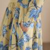 DIMANAF New 2026 Women Long Dress Plus Size Spring Summer Vintage Loose Oversize Long Sleeve Maxi Floral Print