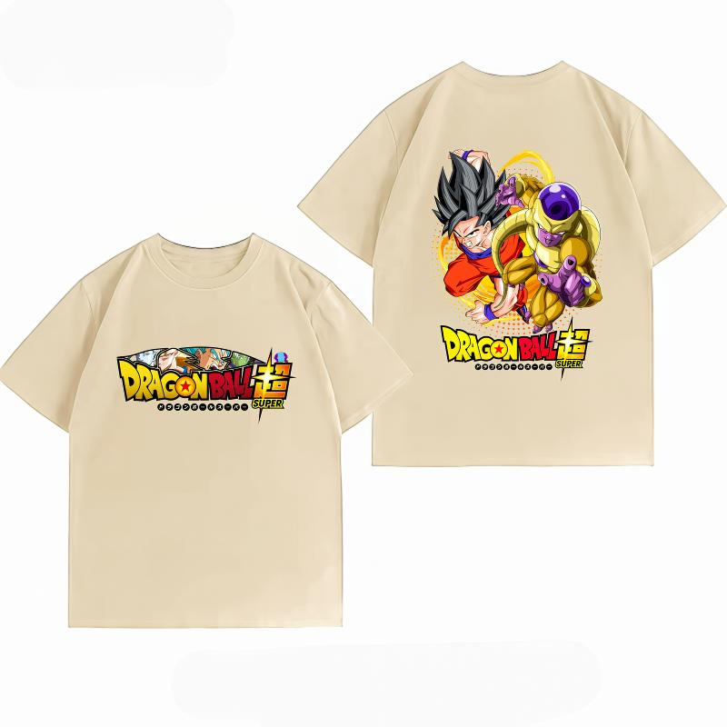 Unisexs Clothing 100 Cotton Summer TShirt Dragon Ball Super Goku Frieza Print Anime Streetwear Casual Short Sleeve Tops