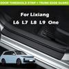 For LiXiang L6 L7 L8 L9 One 2025 Car Threshold Strip Protector Sticker Door Trunk Scratch Resistant Trampling Pad Accessories
