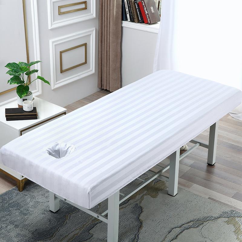 Beauty Massage Bed Table Cover Bed Sheets SPA Bed Fitted Sheet Massage Beauty Salon Treatment Table Cover With Face Hole