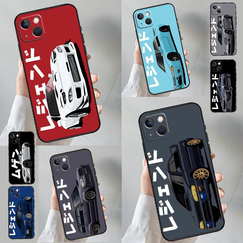 Tokyo JDM Drift Sport Car Case For Samsung Galaxy A06 A16 A26 A36 A56 A53 A32 A52 A33 A13 A55 A35 A15 A14 A34 A54 A17