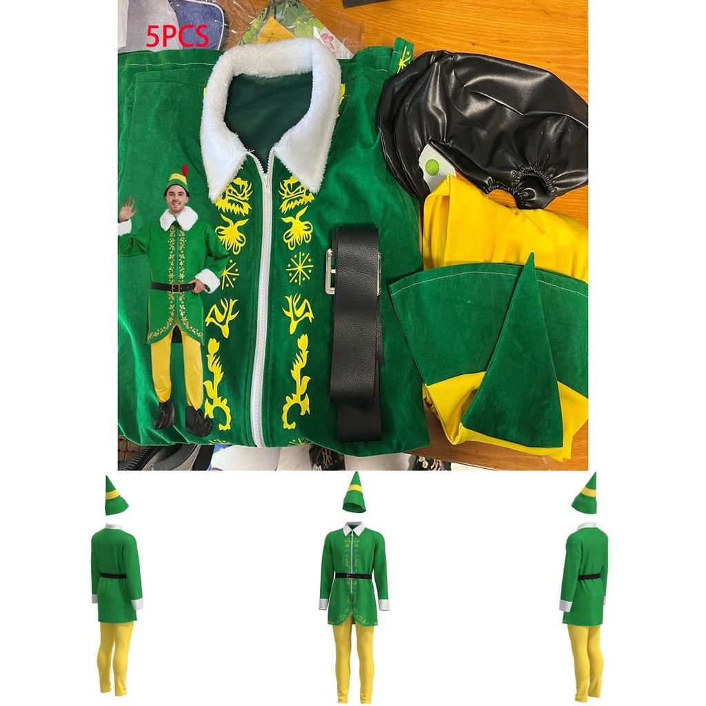 Authentic Men's Elf Cosplay Outfit For Halloween And Christmas