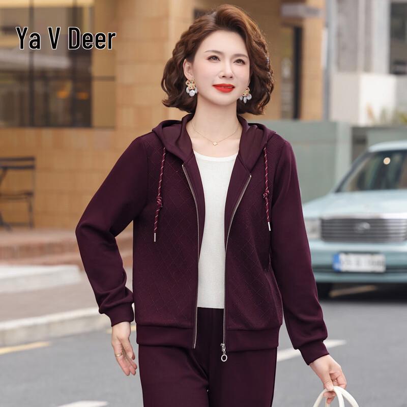 Yalu Women s Casual Spring Hooded Tracksuit 4XL