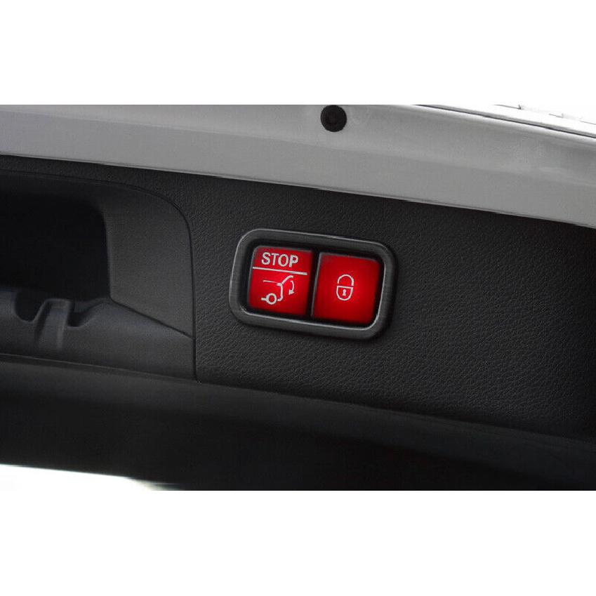For Mercedes-Benz GLC 2016- Steel Black Electric Tailgate Button Switch Trim