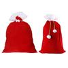 1/2pcs Velvet Santa Claus Gifts Bag With Drawstring Accents For Christmas Holiday Party Supplies Convenient Drawstring Bags
