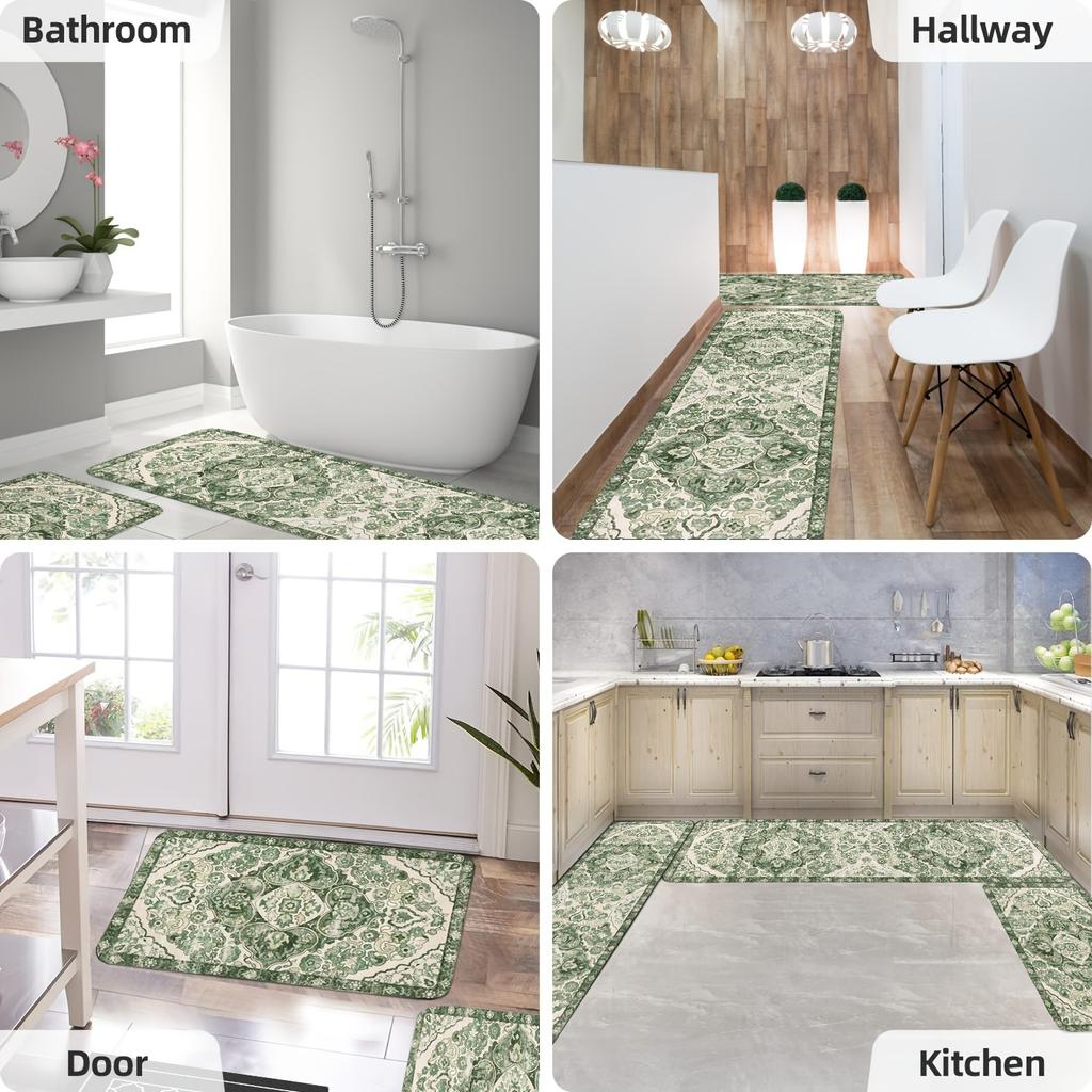 1PC Wild West Cowboy pattern Kitchen Rug Non-Slip Door Mat Pop design Bathroom Rug Bath Mat Carpet for Home Sink Laundry Decor