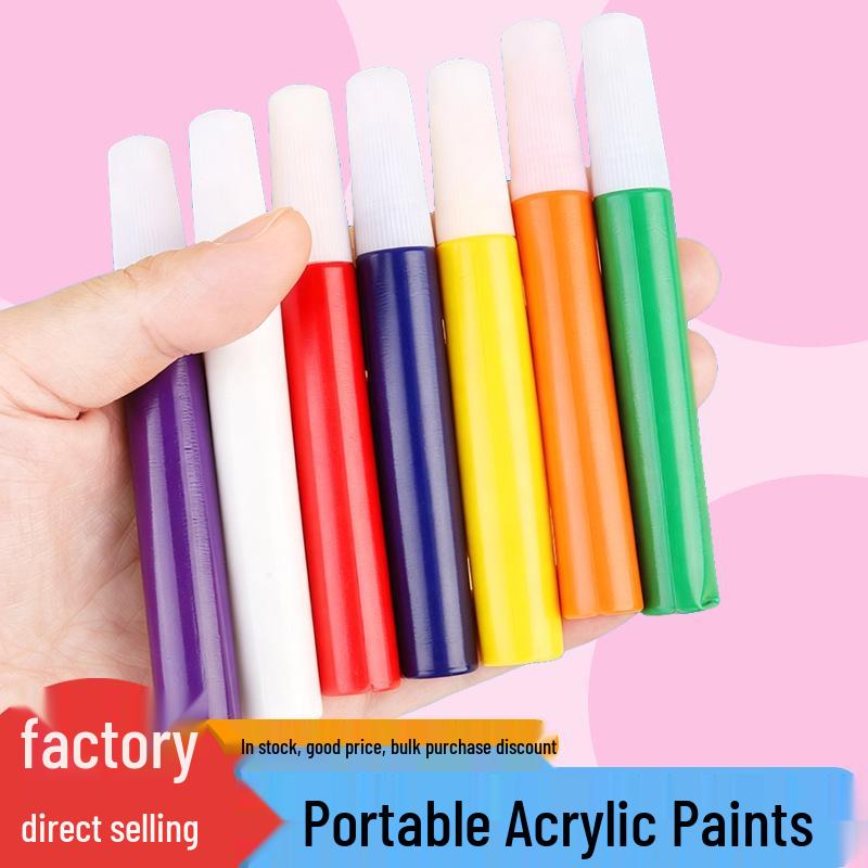 10ml Acrylfarben-Set für Kinder zum Handmalen Quadratisches Graffiti DIY Gipsfiguren
