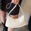 Niche Design Simple Oil Wax Leather Underarm Bag Femininity Commuting Shoulder Crossbody Women's Bag