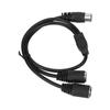1.6ft DIN 5 Pin Male to 2 DIN 5 Pin Female Cable Y Splitter Cable  Audio Signal Routing