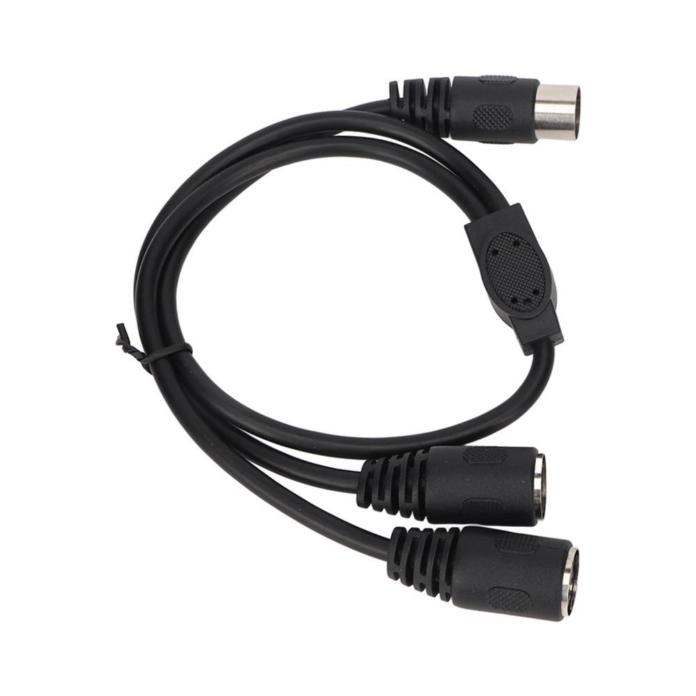 1.6ft DIN 5 Pin Male to 2 DIN 5 Pin Female Cable Y Splitter Cable Audio Signal Routing