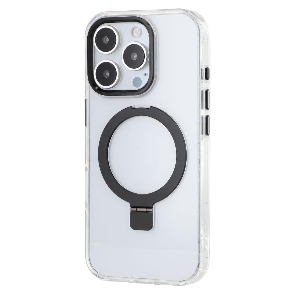 For iPhone 16 Pro Max Case Compatible with MagSafe Kickstand TPU+PC Clear Phone Cover