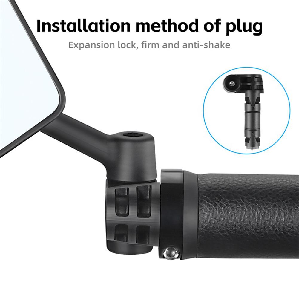 Bicycle Rearview Mirror Wide Adjustable Angle Bike Handlebar Rearview Mirror Bicycle Side Rearview