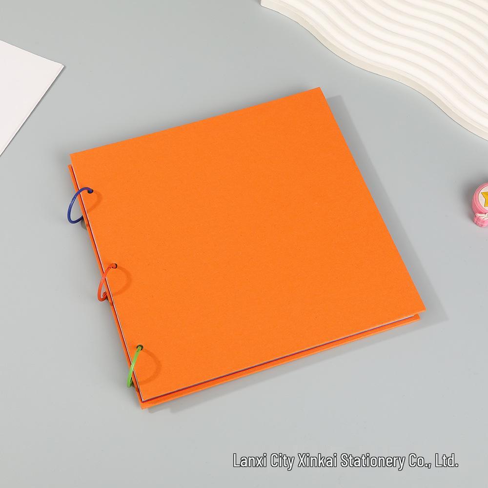 A4 Polaroid Fotoalbum – DIY Scrapbook mit Retro Kraftpapier