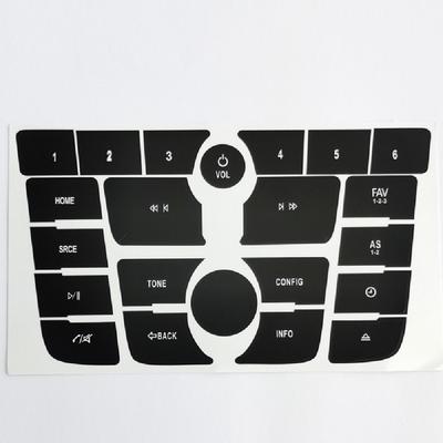 Autocollants de réparation de boutons d'autoradio Noir Pour Buick Verano 2012-15 Encore