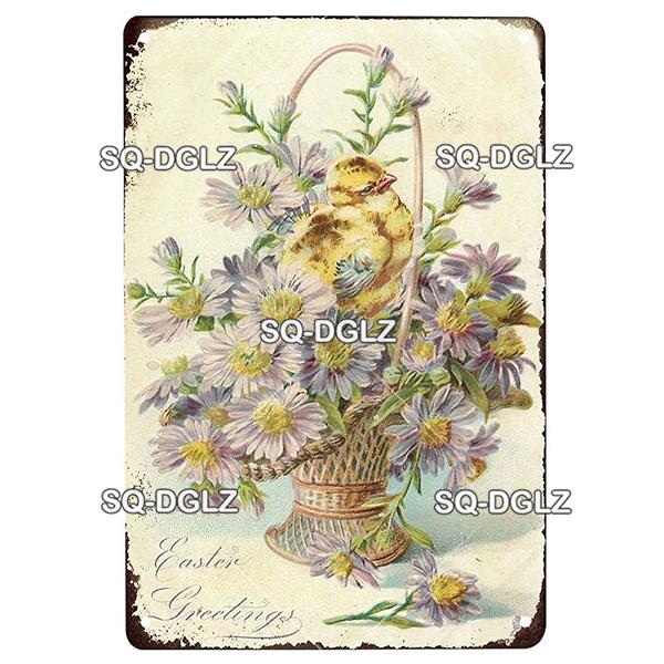 Blume Vintage Zinn Zeichen Wohnkultur Retro Metall Zeichen Shabby Chic Wand Dekor Für Küche Wohnzimmer Esszimmer Metall Platte