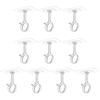 Curtain Rod Holder Brackets Strong Load-bearing Adjustable Simple Installation Ceiling Mounted Self Adhesive Curtain Rod Hooks