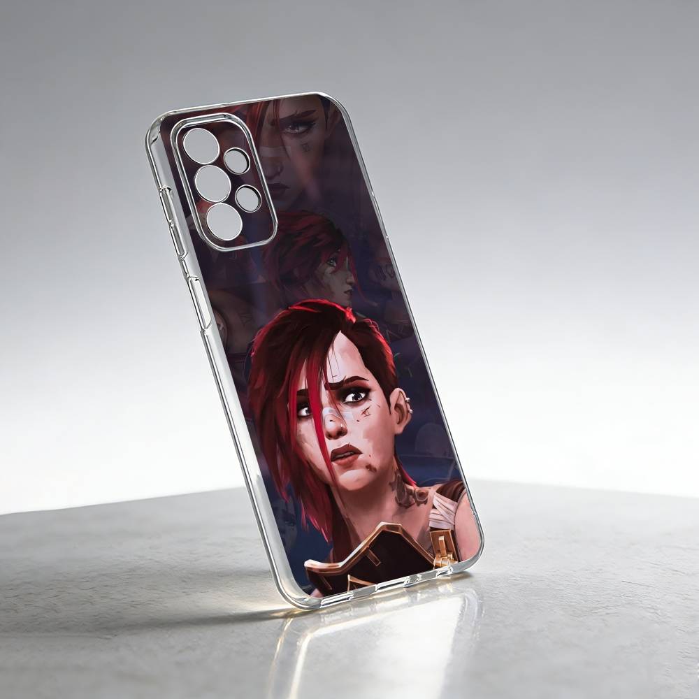 A-Arcane hot game Vi-i Phone Case Transparent Silicone Soft For Samsung S25,S24,S21,S22,S23,S30,Ultra,S20,Plus,Fe